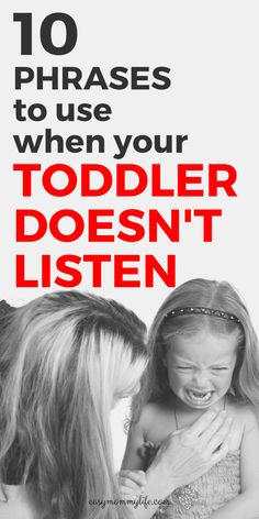 10 Phrases To Use When Your Toddler Doesn’t Listen - Easy Mommy Life Discipline Positive, Toddler Behavior, Tantrums Toddler, Toddler Discipline, Terrible Twos, Grandparenting, Baby Activity, Parenting Help, Smart Parenting