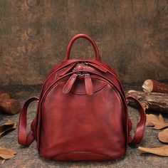 Overview： Design: Classic Leather Small Rucksack Womens Compact Leather Backpack Ladies Backpack PurseIn Stock: 3-5 Days To Process OrderInclude: A BagCustom: NoneMaterial: CowhideColor: Brown, Coffee, Red, Black GrayMeasures: 10 inches ( 26cm× 16cm× 23cm / 28cm× 1cm× 26cm )Weight: 0.8kgSlots: 1 zip main slot, 1 inner slot, 1 zip inner slotStyle: Classic Leather Small Rucksack Womens Compact Leather Backpack Ladies Backpack PurseNote： Each item will have very slight variances to the pictured bag Leather Book Bag, Small Rucksack, Ladies Backpack, Small Backpack Purse, Rucksack Bag, Leather Backpack Purse, Leather Backpacks, Vintage Backpacks, Lv Bags