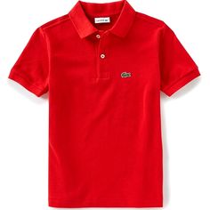 Red Polo Virtually Brand New. Not Even A Crease In The Collar. Pics Are Detailed And Unedited. The Size Is An Xxl According To Lacoste's Guide, But It Fits More Like An Xl. Chest Measures 25 Inches Neckline To Waist Measures 25 Inches Item #05412039 Dms: 0540 810 L1212 Red Fitted Short Sleeve Polo Shirt, Classic Red Fitted T-shirt, Red Cotton Polo Shirt, Red Cotton Polo Shirt For Summer, Summer Red Cotton Polo Shirt, Red Casual Polo Shirt, Casual Red Polo Shirt, Casual Red Collared Polo Shirt, Casual Red Top With Collar