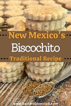 Biscochos Recipe, Mexico Cookies, New Mexico Biscochitos Recipe, Biscochitos Recipe, Biscochito Recipe, Mexican Cookies Recipes, Cookies To Bake, Mexican Cookies, Anise Cookies