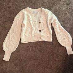 This Is A Cream Sweater. It Is Cropped. Never Worn. Cream Cropped Sweater, Cream Sweater, Cropped Sweater, Sweaters For Women, Womens Sizes, Cream, Women Shopping, Quick Saves, Color