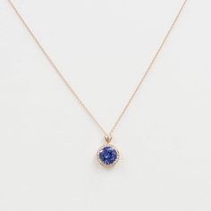 ◈ Diamond Fine Jewelry ◈ ♥ This stunning necklace features 8mm Natural Round Tanzanite and 0.18 round cut diamond. This high quality diamond can be beautifully set in a solid 14k white & Rose & Yellow gold. This Necklace is perfect for everyday use and can be a lovely gift for any occasion! ♥ Tanzanite is a gemstone that fulfills the traits of beauty, durability, and rarity. The gemstone is also believed to help recover from any severe illness and severe amounts of stress. ◈ Item Details Tanzanite Necklace, Halo Necklace, Tanzanite Diamond, Natural Tanzanite, Rose Yellow, Best Diamond, Stunning Necklace, Simple Necklace, Diamond Halo