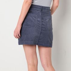 Made from stretch-cotton corduroy, this women's a.n.a mini skirt is cut to a high-rise with a button-zip fly and side and back pockets. Style yours with a button-down, t-shirt, and knee-high boots.Front Style: Flat FrontClosure Type: Button & ZipperClosure Location: FrontPockets: 2 Back Slip Pockets, 2 Front Slip PocketsRise: High RiseApparel Length: 17 InchesFiber Content: 98% Cotton, 2% SpandexFabric Description: CorduroyLining: UnlinedSkirt Length: Short LengthCare: Tumble Dry, Machine WashS… Cheap Mini Skirt With Side Pockets, Cheap Mini Skirt With Pockets, High Rise Skirt, Pencil Skirts, Skirts Pencil, High Boots, Stretch Cotton, Knee High Boots, Tumble Dryer