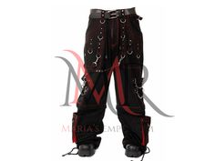 "🔥 Elevate Your Style with Handmade Black Gothic Emo Baggy Cargo Pants! 🔥 🛒 Add to Cart Now for the Ultimate Fashion Upgrade 🛒 Are you tired of blending into the crowd, feeling like your style is missing that 🔥 factor? Do you yearn for a fashion statement that truly represents your unique identity, embracing elements of Gothic, Emo, CyberPunk, Y2K, and adorned with D-rings, Red Pocket Lines, and Stitch Threads? 😭 The Pain of Conformity 😭 We understand the pain of conformity. It's frustrat Emo Pants With Pockets For Concert, Emo Style Pants With Pockets For Concert, Emo Bottoms With Pockets For Concerts, Emo Style Bottoms With Pockets For Concerts, Emo Style Pants With Belt Loops For Concert, Emo Streetwear Bottoms With Pockets, Emo Style Bottoms With Pockets For Streetwear, Emo Streetwear Pants With Belt Loops, Alternative Festival Pants With Belt Loops