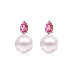 14K Solid Gold 2 Pieces 4 x 6 mm Tourmaline｜Pink｜Pear Tourmaline CTW: 0.90 Detachable Cultured Round Pearls 8-9 mm Measurements: 0.6 " length｜0.4 " width Convertible Features: You can wear the natural gemstones alone or with detachable pearls for a more stunning look. Our unique design allows you to MIX and MATCH with other gemstones or pearls from our convertible collections, perfect for any occasion or style! Convertible Earrings, Diamonds And Gold, Pink Tourmaline, Mix And Match, Sterling Silver Earrings, Tourmaline, Natural Gemstones, Solid Gold, Convertible