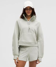 With a new, cozy funnel neck and the same fabric you love, this oversized Scuba Hoodie maximizes post-practice comfort. Scuba Sweatpants, Funnel Neck Sweatshirt, Women's Hoodies, Short Coat Jackets, Oversized Pullover, Women Hoodies Sweatshirts, Business Casual Outfits, Funnel Neck, Hoodie Top