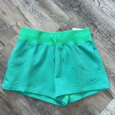 Loose Fit, High Rise Brand New With Tags! Nike Green Cotton Bottoms, Green Nike Shorts For The Beach, Nike Green Shorts For Spring, Nike Green Short Bottoms, Nike Green Short Length Bottoms, Nike Casual Stretch Shorts, Casual Stretch Nike Shorts, Nike Pro Spandex Shorts, White Nike Shorts