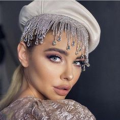 Item Type:Hair Jewelry Model Number:Head Chain Material:Rhinestone Package Included: One Hair Chain Crownless Hat, Hair Chain Jewelry, Hair Chain, Bead Hair Accessories, Hair Chains, Head Chain, Gold Headband, Crystal Headband, One Hair