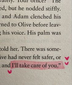 a piece of paper with pink writing on it that says, i've never felt off you