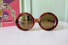 "RARE these are amazing! frame width=6.\" arm width=6\" lens width=2.25\" Retro & Me loves these sunnies!! one of a kind for sure good vintage condition 1950s-1960s made in france perfect for pool parties love super retro! Thank YOU and please feel free to ask me any ?s:) Have a lovely day!! xoxo www.etsy.com/shop/retroandme #funky" 60s Mod Sunglasses, Vintage Sunglasses With Uv Protection For Parties, Vintage Summer Festival Sunglasses, Vintage Brown Sunglasses For Party, Retro Brown Sunglasses For Party, Retro Brown Sunglasses For Parties, 1960s Aesthetic, 60s Aesthetic, Sunglasses Big