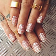 26 Ways to Rock Negative Space Nails via Brit + Co. Wonder Nails, Spring Nail Polish, Nagellack Trends, Minimalist Nail Art, Nail Polish Trends, White Nail Polish