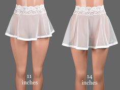 This white mesh skirt is great for layering over leggings or wearing as lingerie. It's made out of stretchy white sheer mesh and it has a white stretch lace waistband. It is available in regular and plus size: XS S M L XL 2XL 3XL White Mesh Skirt, Black Mesh Skirt, Elastic Skirt, Girly Girl Outfits, Lace Up Leggings, Lingerie Plus Size, Skirt With Lace, Lace Trim Shorts, Sheer Skirt