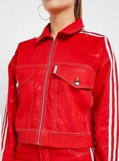 Great shopping ideas for Women's Adidas Originals X Fiorucci Jacket Red Luxury , Fashion women's Coats Jackets Red Track Jacket For Streetwear In Spring, Red Track Jacket For Spring Streetwear, Red Long Sleeve Track Jacket For Spring, Red Long Sleeve Spring Track Jacket, Red Hooded Adidas Outerwear, Adidas Red Streetwear Outerwear, Adidas Red Outerwear For Streetwear, Red Adidas Winter Outerwear, Red Luxury