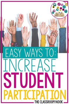 the cover of an easy ways to increase student satisfaction book with hands up in front of them