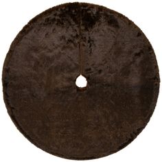 a round brown rug on a white background