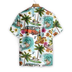 The best hawaiian shirts for men, hawaiian shirt for women and kids are available, designed just for you. Fabric: four-way stretch (95% polyester and 5% spandex) Regular fit Fabric Weight: 120 g/m². Care Instruction: Machine washes cold with similar colors, do not bleach, tumble dry low, do not iron, and do not dry clean. Reliable quality Refreshing and breathable, comfortable material, No DISCOLORATION after long washing. Hight Quality Fabric High quality fabric is soft and comfortable, and its Father Gifts, Flamingo Shirt, Counter Culture, Gifts For Uncle, Beach Tropical, Cool Hawaiian Shirts, Tropical Summer, Pug Lover, On Beach