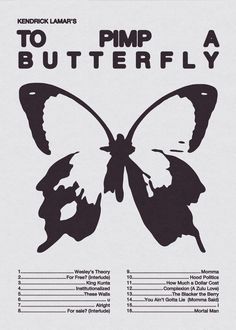 the back cover of to pimp a butterfly by nick lamm's album