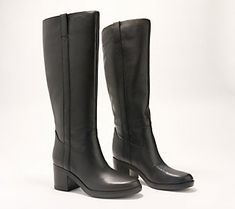 This trend-right tall boot comes to the knee, with a round toe and classic look that exudes luxury. From Marc Fisher LTD. Fall Boots, Tall Boot, Boots Fall, Marc Fisher, Tall Boots, Suede Heels, Classic Looks, The Knee, Leather Upper