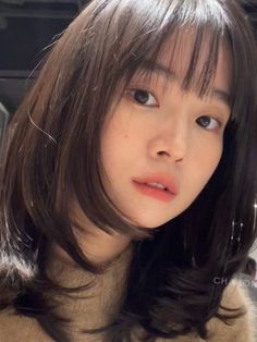 Korean wispy bangs for layered medium length Soft Wispy Bangs Asian, Short Layered Hair With Wispy Bangs, Wispy Bangs With Curtain Bangs, How To Do Bangs, Wispy Bangs With Face Framing Layers, How To Cut Wispy Bangs, Korean Wispy Bangs, Layered Hair With Wispy Bangs, Wispy Bangs Round Face