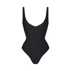 SKIMS BODY UNLINED PLUNGE THONG BODYSUIT | ONYX Trendy Cheap Solid Color Bodysuit, Affordable White Cartoon Print Bodysuit, Cute Cheap Short Sleeve Bodysuit For Summer, Cheap Solid Color Crew Neck Bodysuit, Cheap Casual Short Sleeve Bodysuit, Cheap Fitted Bodysuit For Date Night, Luxury Backless Lined Bodysuit, Cheap Ruched Bodysuit For Women, Cheap White Bodysuit For Playwear