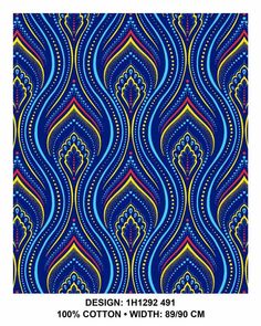 an abstract blue and yellow pattern with wavy lines on the bottom, in different colors