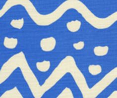 an abstract blue and white pattern with wavy lines