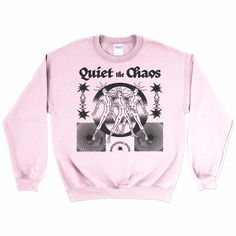 The noise can be loud. It can't be shut down but it can be quieted. You must protect your mind if you want to help others. Quiet the chaos. Cheap Streetwear, Happy Shop, L And Light, Help Others, Long Torso, The Chaos, Body Shapes, Snug Fit, Unisex Sweatshirt