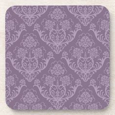 a purple floral wallpaper pattern