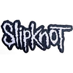 Slipknot Standard Patch: Cut-Out Logo Black Border Slipknot Mask Tattoo, Black Border Design, Pants With Patches, Logos Wallpaper, Slipknot Logo, Making Pants, I Want Your Love, Clothes Swap