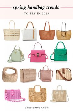 Summer Bags 2023 Trends, Summer Purses And Bags, Spring 2023 Handbag Trends, Spring 2024 Handbag Trends, Spring Bags 2024, Spring Handbags 2023, Spring Purses 2024, Summer Handbags 2023, Trendy Purses 2023