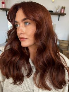 Auburn In Brown Hair, Red Hair Color Brunettes, Coppery Chestnut Hair, Auburn Hair For Green Eyes, Different Auburn Hair Colors, Auburn Gloss Hair, Different Types Of Copper Hair, Rich Auburn Hair Color With Highlights, Chestnut Hair Pale Skin