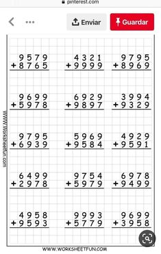 the printable worksheet for adding numbers to ten