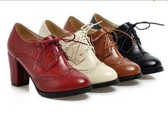 Retro Oxfords Block Heels Shoes Womens Wingtip Lace Up Pumps Brogues mary jane Heel height: 7cm Women's Shoes Size Chart US AU UK EUR SIZE Centimeter 4.5 3.5 2.5 35 35 22.5CM 5 4.5 3 36 36 23.0CM 6 5.5 4 37 37 23.5CM 7 6 5 38 38 24.0CM 8 7 6 39 39 24.5CM 9 7.5 7 40 40 25.0CM 10 8 8 41 41 25.5CM 10.5 8.5 8.5 42 42 26.0CM 11 9 9 43 43 26.5CM 1. We accept PAYPAL only. 2. Payment must be made within 7 days of auction closing (Unpaid dispute will automatically open when item is not paid in 7 days). 3 Sepatu Pump, Oxford Shoes Heels, Wingtip Oxford Shoes, Rough Heels, Lace Up Block Heel, Preppy Shoes, Wingtip Shoes, Chunky Heel Pumps, Oxford Heels