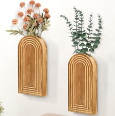 PRICES MAY VARY. 【Create a Striking Display with 2 Wooden Wall Planters】Our wall planters for indoor plants have a simple and elegant appearance, with exquisite hand-made carvings, each wall planter will add personality to any space with a perfect balance of modern, minimalistic, bohemian, and farmhouse styles. Perfect for decorating your living room, bedroom, dining room, entryway, office and more, the hanging planter can be used to display your Blank Wall Decoration, Simple Boho House Decor, Wall Plant Holders Indoor, Small Plant Wall, Minimal Wall Decor Living Room, Propagation Wall Decor, Vines Wall Decor, Bathroom Fake Plants, Above Dresser Wall Decor Nursery