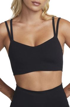 Nike Dri-FIT Alate Ellipse Sports Bra | Nordstrom Styled Snapshots, Dress Layering, Nordstrom Sale, Strappy Sports Bras, Nordstrom Anniversary Sale, Faux Leather Leggings, Denim Flares, Wide Leg Denim, Anniversary Sale