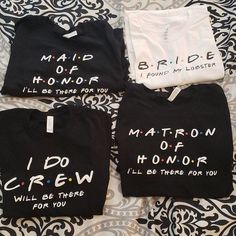 three t - shirts that say i do them for my sister and brother