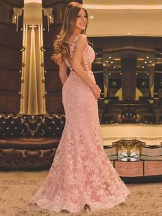 Pink Lace Prom Dress, Lace Prom Dresses, Lace Prom Dress, Pink Prom, Gown Prom, Mothers Dresses, Prom Dresses Lace, Cheap Prom Dresses, Handmade Dresses