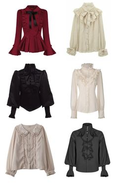 Build An Outfit Aesthetic, Outfit Style Name, Blouse Reference, Vampire Outfit Ideas, Vampire Outfit Aesthetic, Vampire Aesthetic Outfit, Ruffle Blouse Outfit, Vampire Clothing, Swan Outfit