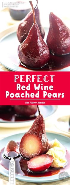 the perfect red wine poached pears recipe is easy to make and delicious