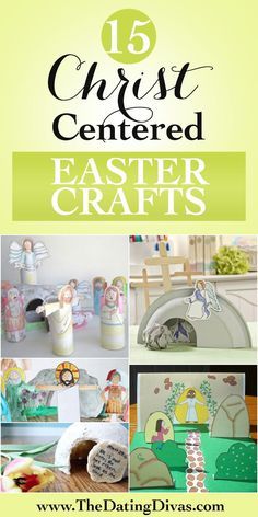 the top ten easter crafts for kids and adults to make with paper, glue or wood