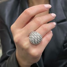 This Elegant Yet Dramatic Diamond Dome Cocktail Ring Is Crafted In 18k White Gold. Features Pave Set Round Brilliant Cut Diamonds Set In A Dome-Shaped Shank Weighing Approx. 2.00 Carats. Diamond Color G-H And Si-I Clarity. Ring Width: 21.5mm. Ring Size: 7.5. Total Weight: 19.88 Grams. Perfect Addition To Your Jewelry Collection. Comes With A Presentable Gift Box. Id: 03184 Diamond Cocktail Rings, Diamond Color, Ring Size 7, Round Brilliant Cut Diamond, Cocktail Ring, Womens Jewelry Rings, Cocktail Rings, Round Brilliant, Round Diamond