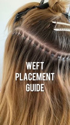 Itip Extension Placement, Sew In Weft Hair Extensions Placement, Micro Bead Hair Extensions Placement, Hand Tied Extensions Placement, Beaded Weft Hair Extensions Placement, Diy Sew In Extensions, Hair Extension Placement