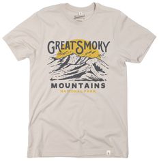 Smoky Mountain Sunrise Unisex Short Sleeve Tee Short Sleeve Dune XS Spring Graphic Print Tops For Outdoor, Spring Outdoor Crew Neck Top, Crew Neck Top For Outdoor Spring Activities, Spring Crew Neck Top For Outdoor, Spring Outdoor Crew Neck T-shirt, Letter Print T-shirt For Outdoor In Spring, Letter Print T-shirt For Outdoor Spring Activities, Crew Neck Tops For Outdoor Activities In Spring, Spring Crew Neck Tops For Outdoor Activities