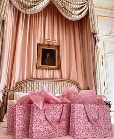 Plaza Princess Aesthetic, Spoiled Daughter Aesthetic, Plaza Princess, Spoiled Daughter, Eloise At The Plaza, Pink Bags, Elegant Bedroom, Pink Room, The Plaza