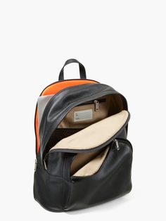 Rich pebbled leather ensures this Jack Spade backpack always looks smart; handy details like a padded back (because yours isn't) adjustable straps and a secure sleeve for your 13-inch laptop help you go the extra mile on the longest days. Going hands-free has never been a wiser decision. | Kate Spade Jack Spade Pebbled Leather Backpack, Black Modern Coated Canvas Standard Backpack, Kate Spade Leather Backpack For On-the-go, Luxury Bags With Leather Trim For Commuting, Luxury Commuting Bags With Leather Trim, Luxury School Backpack With Leather Trim, Modern Business Leather Backpack With Leather Trim, Commuting Backpack With Leather Trim, Business Backpack With Leather Trim, Modern Leather Backpack With Leather Trim For Business