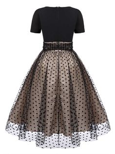 Black 1950s Polka Dot Swing Dress – Retro Stage - Chic Vintage Dresses and Accessories 1950s Style Black Knee-length Dress, Fitted Polka Dot Dress In 1950s Style, Fitted 1950s Style Polka Dot Dress, 1950s Style Polka Dot Party Dresses, Polka Dot 1950s Style Party Dress, Black Fitted Vintage Dress In 1950s Style, Fitted Black Vintage 1950s Style Dress, 1950s Style Fitted Black Vintage Dress, Fitted 1950s Polka Dot Dresses