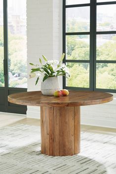 Dressonni Brown Round Dining Table - Ornate Home Natural Coffee Table, Brown Dining Table, Round Dining Room Table, Round Dining Room, Mesa Exterior, Ornate Furniture, Sheesham Wood, Ottoman Table, Dining Room Tables