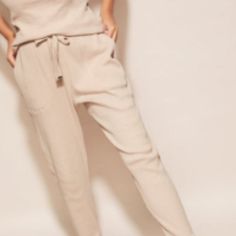 Dk Active's Deuce Pant In Beige - Nwt. Easy, Slightly Oversized Waffle Joggers W/ Twill Drawstring And Metal Cap Aglets; There Is Also A Matching Arlo Hoodie (Sold Separately). Questions? Feel Free To Comment Below! Chic Beige Relaxed Fit Sweatpants, Chic Beige Sweatpants For Loungewear, Relaxed Fit Beige Bottoms For Lounging, Beige Relaxed Fit Bottoms For Lounging, Beige Pants With Pockets For Lounging, Beige Lounging Pants With Pockets, High Waist Beige Relaxed Fit Sweatpants, Beige High Waist Relaxed Fit Sweatpants, Relaxed Fit Neutral Bottoms For Lounging