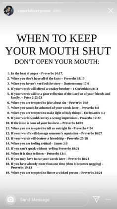 a cell phone with the text when to keep your mouth shut, don't open your mouth