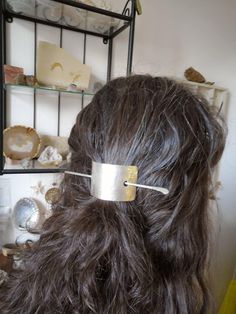 Beaten Sterling Silver Hair Cuff With Stick Celtic Hair | Etsy Metal Hair Piece, Silver Hair Piece, Sterling Silver Hair Pins, Silver Hair Cuffs, Cool Hair Pins, Cool Hair Accessories, Hairstyles For Very Long Hair, Hair Pins Hairstyles, 90s Hair Accessories